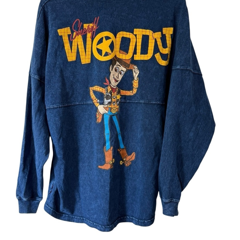 Disney Parks Woody Toy Story  Spirit Jersey Sz Small Oversized Great Condition!